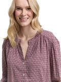 Loose Fit Bluse mit Muster red geometric minimal design
