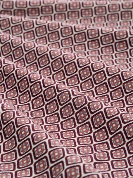 Loose Fit Bluse mit Muster red geometric minimal design