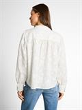 Loose Fit Bluse mit Stickerei white