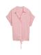 Loose Fit Bluse mit Streifenmuster berry red thin stripe
