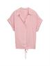 Loose Fit Bluse mit Streifenmuster berry red thin stripe