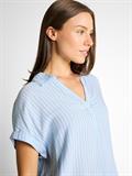 Loose Fit Bluse mit Streifenmuster blue white stripe