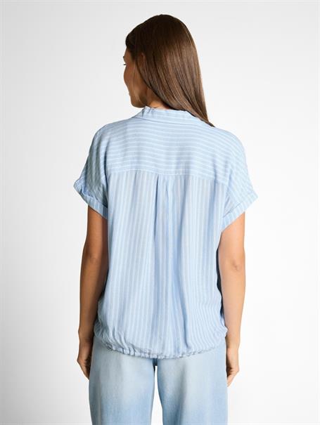 Loose Fit Bluse mit Streifenmuster blue white stripe