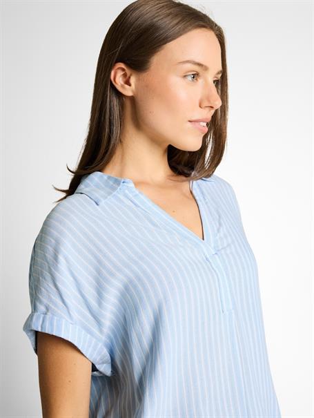 Loose Fit Bluse mit Streifenmuster blue white stripe