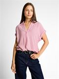 Loose Fit Bluse mit Streifenmuster cozy pink white stripe