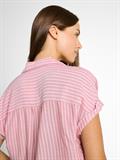 Loose Fit Bluse mit Streifenmuster cozy pink white stripe
