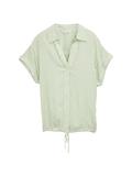 Loose Fit Bluse mit Streifenmuster true green white thin stripe