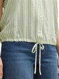 Loose Fit Bluse mit Streifenmuster true green white thin stripe