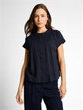 Loose Fit Bluse sky captain blue