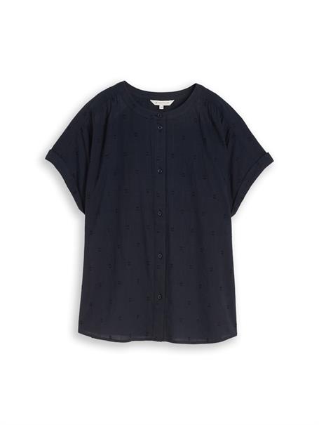 Loose Fit Bluse sky captain blue