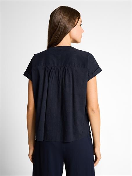 Loose Fit Bluse sky captain blue