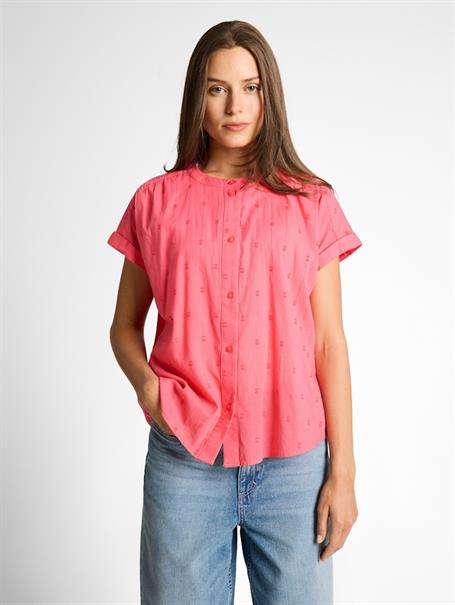 Loose Fit Bluse soft coral pink