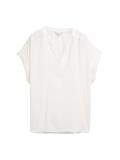 Loose Fit Bluse whisper white