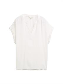 Loose Fit Bluse whisper white