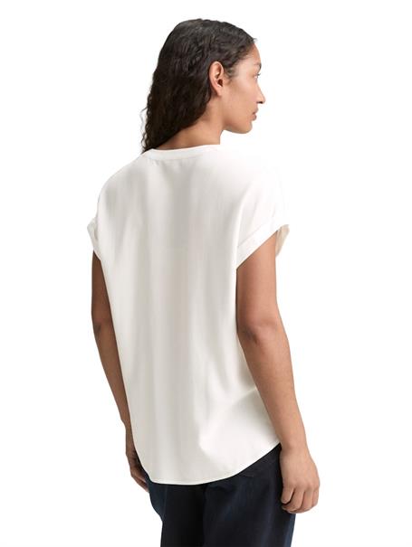 Loose Fit Bluse whisper white