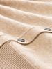 Loose Fit Cardigan mit Knopfleiste gravel beige melange