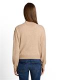 Loose Fit Cardigan mit Knopfleiste gravel beige melange