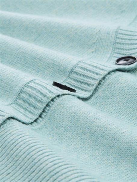 Loose Fit Cardigan mit V-Ausschnitt white moss melange