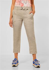 Loose Fit Cargo Leinenhose soft sand