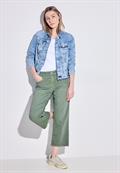 Loose Fit Color Hose dusty salvia green