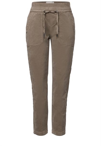 Loose Fit Cordhose bark brown