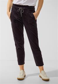 Loose Fit Cordhose dark pure grey