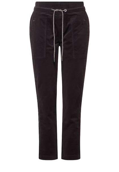 Loose Fit Cordhose dark pure grey