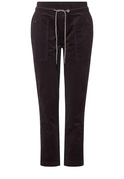 Loose Fit Cordhose dark pure grey