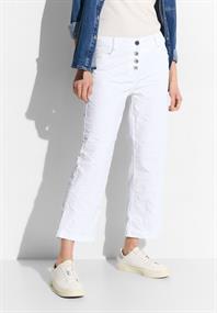 Loose Fit Culotte Jeans white