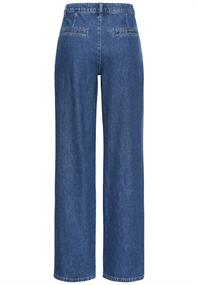 Loose Fit Denim aus reiner Baumwolle mid blue used
