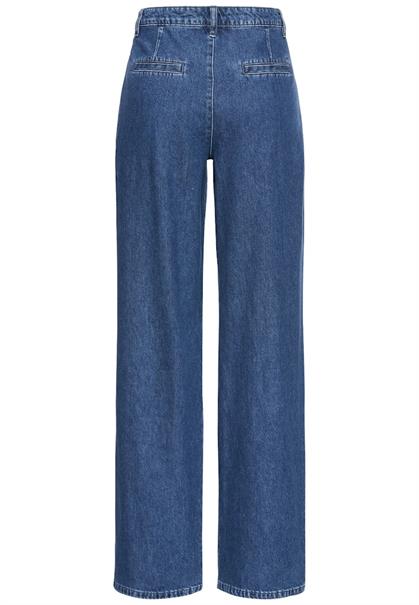 Loose Fit Denim aus reiner Baumwolle mid blue used