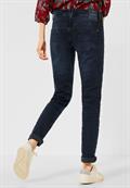 Loose Fit Denim blue-black used wash