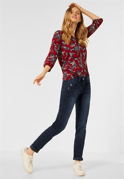 Loose Fit Denim blue-black used wash