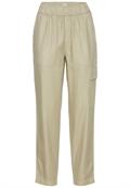 Loose Fit Hose aus Leinenmix dark straw