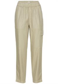 Loose Fit Hose aus Leinenmix dark straw