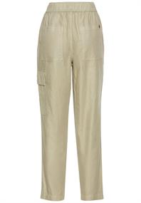 Loose Fit Hose aus Leinenmix dark straw