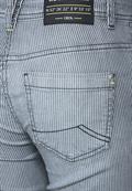 Loose Fit Hose in 3/4 Länge mid blue used wash