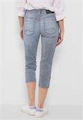 Loose Fit Hose in 3/4 Länge mid blue used wash