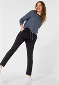 Loose Fit Hose in Unifarbe dark vintage blue