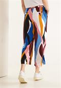Loose Fit Hose mit Ikatprint foxy red