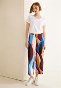 Loose Fit Hose mit Ikatprint foxy red