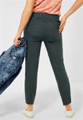 Loose Fit Hose mit Leinen slate green