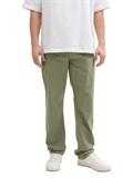 Loose Fit Hose mit Leinenanteil tree moss green