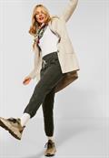 Loose Fit im Materialmix bassy olive