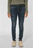 Loose Fit Jeans blue black destroy washed