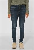 Loose Fit Jeans blue black destroy washed