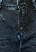 Loose Fit Jeans blue black destroy washed