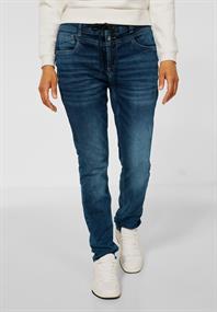 Loose Fit Jeans dark blue random wash