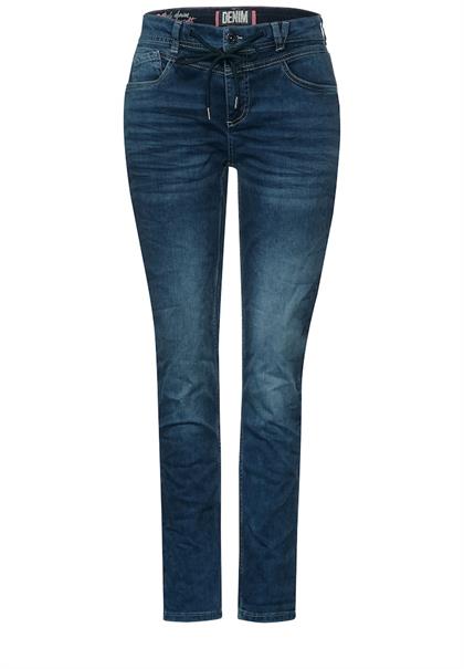 Loose Fit Jeans dark blue random wash