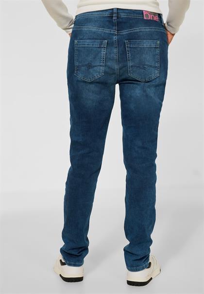 Loose Fit Jeans dark blue random wash